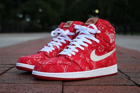 red nike louis vuitton|jordan 1 Louis Vuitton price.